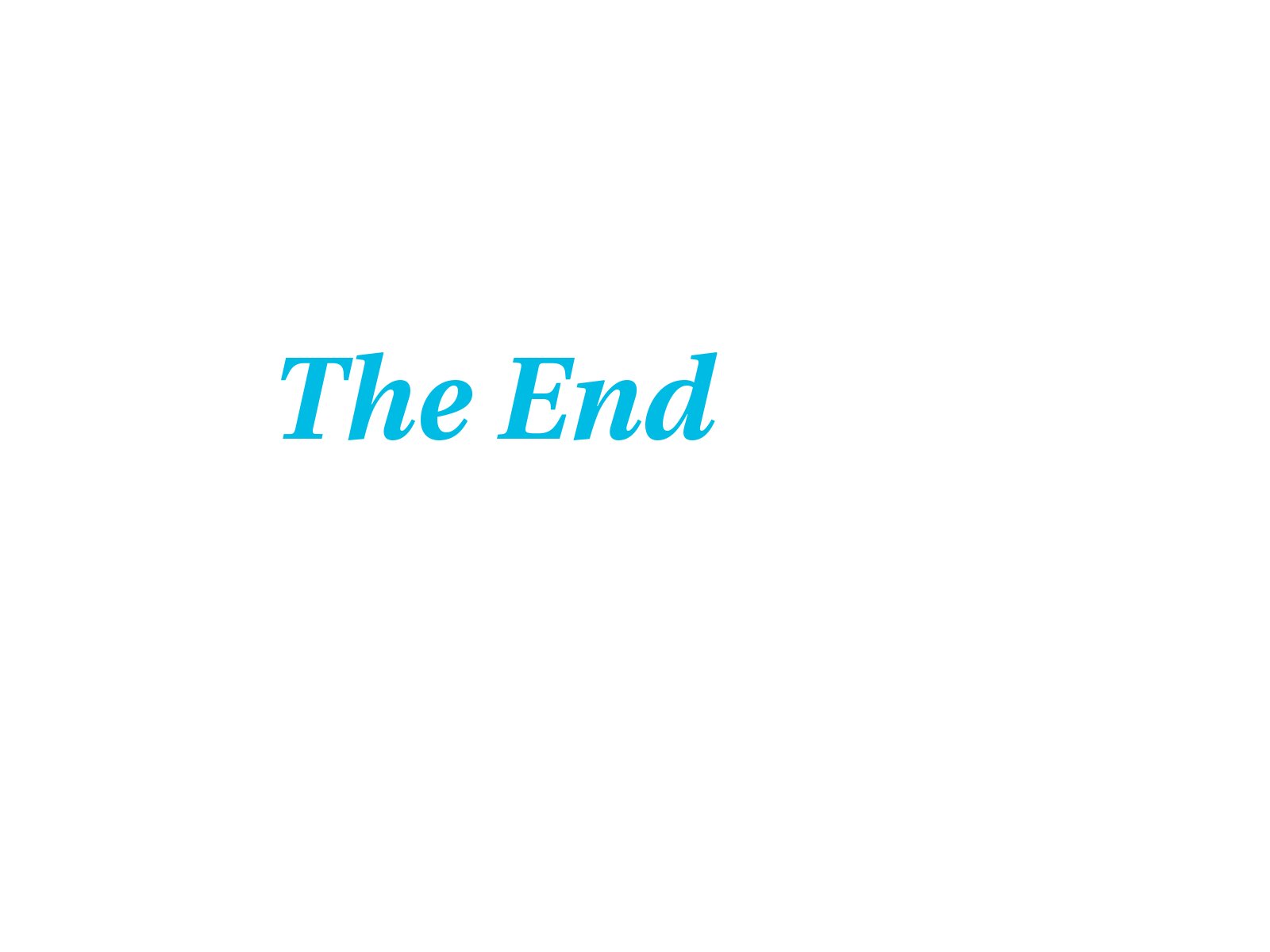 the end