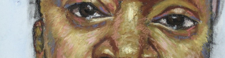 Jacquie in oil pastels